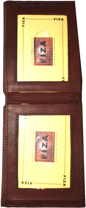 Lot of 2 Leather men's Bifold wallet Tan Billfold wallet 9 Card 3 ID New in Box - Image 6