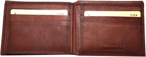 Lot of 2 Leather men's Bifold wallet Tan Billfold wallet 9 Card 3 ID New in Box - Image 10
