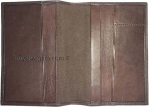 Lot of 2 Leather passport cover Int'l passpoort wallet credit card ID case new - Image 8