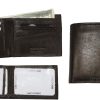 Lot of 2 Man's Bifold 2-in-1 Leather Wallet 9 Card Slot 3 ID 3 Bil slots wallet