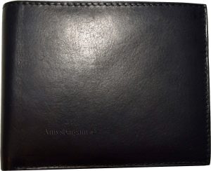 Lot of 2 Men's Black Bifold Calfskin leather 2 Bill slots 7 card 1 ID Window new - Image 3