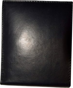 Lot of 2 Men's Black Bifold Calfskin leather 2 Bill slots 7 card 1 ID Window new - Image 4