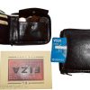 Lot of 2 Men's Zip around Leather Wallet. Buff leather zip around wallet in box