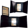 Lot of 2 Men’s leather wallet. Genuine Leather Trifold man's wallet 6 cards 2 ID