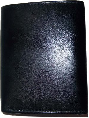 Lot of 2 Men’s leather wallet. Genuine Leather Trifold man's wallet 6 cards 2 ID - Image 10