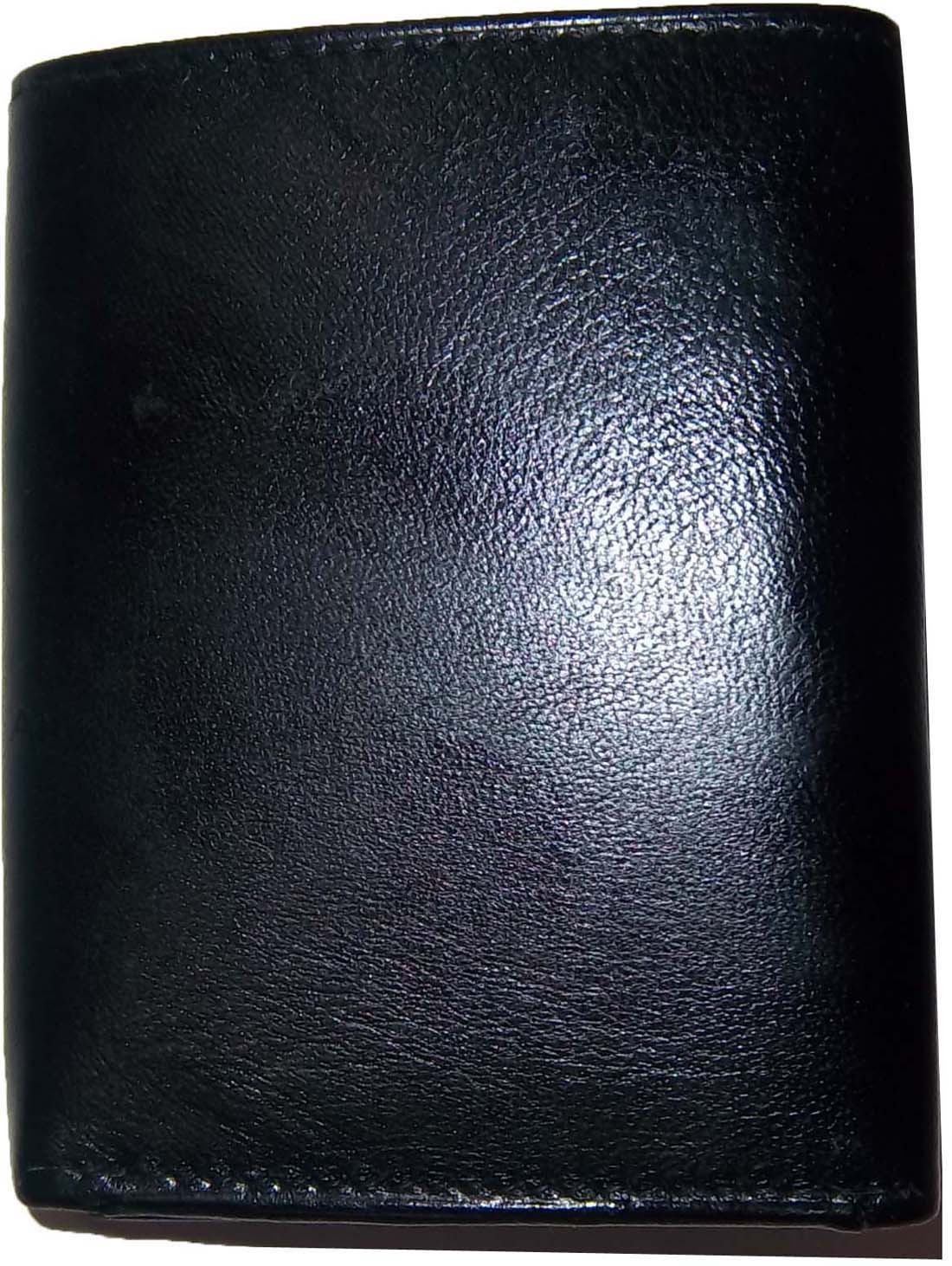 Lot of 2 Men’s leather wallet. Genuine Leather Trifold man's wallet 6 cards 2 ID - Image 10