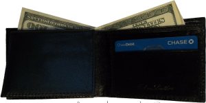Lot of 2 New Crocodile Skin Printed Leather man's bi fold wallet 6 cards ID BNWT - Image 3
