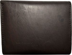 Lot of 2 New Men's Brown leather Trifold wallet 6 credit cards 2 bill slots new - Image 3