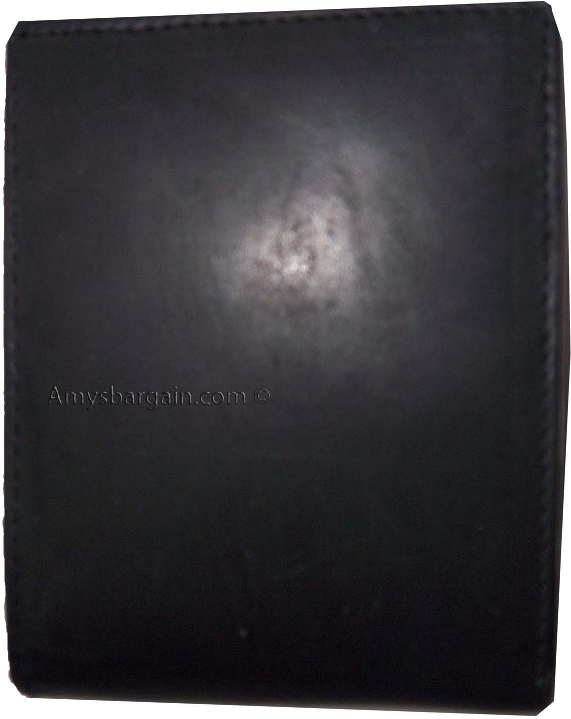 Lot of 2 New men's Black leather billfold wallet 9 credit card space ID bifold - Image 4