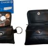 Lot of 2 Women/men's mini leather Change Purse key ring Coin bag Mini Wallet BN