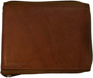 Lot of 2 Zip around Leather Wallet Bi-fold wallet 8 card spaces 2 Bill pockets - Image 8