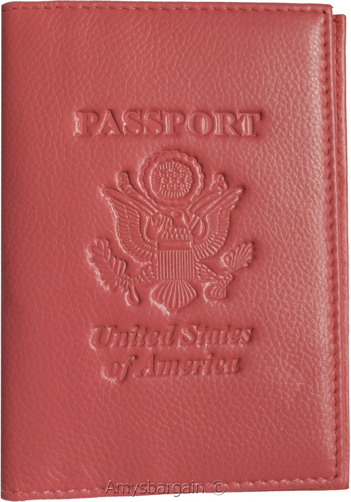 Lot of 2 passport case leather pink passport Cover wallet credit card ID holder - Image 13