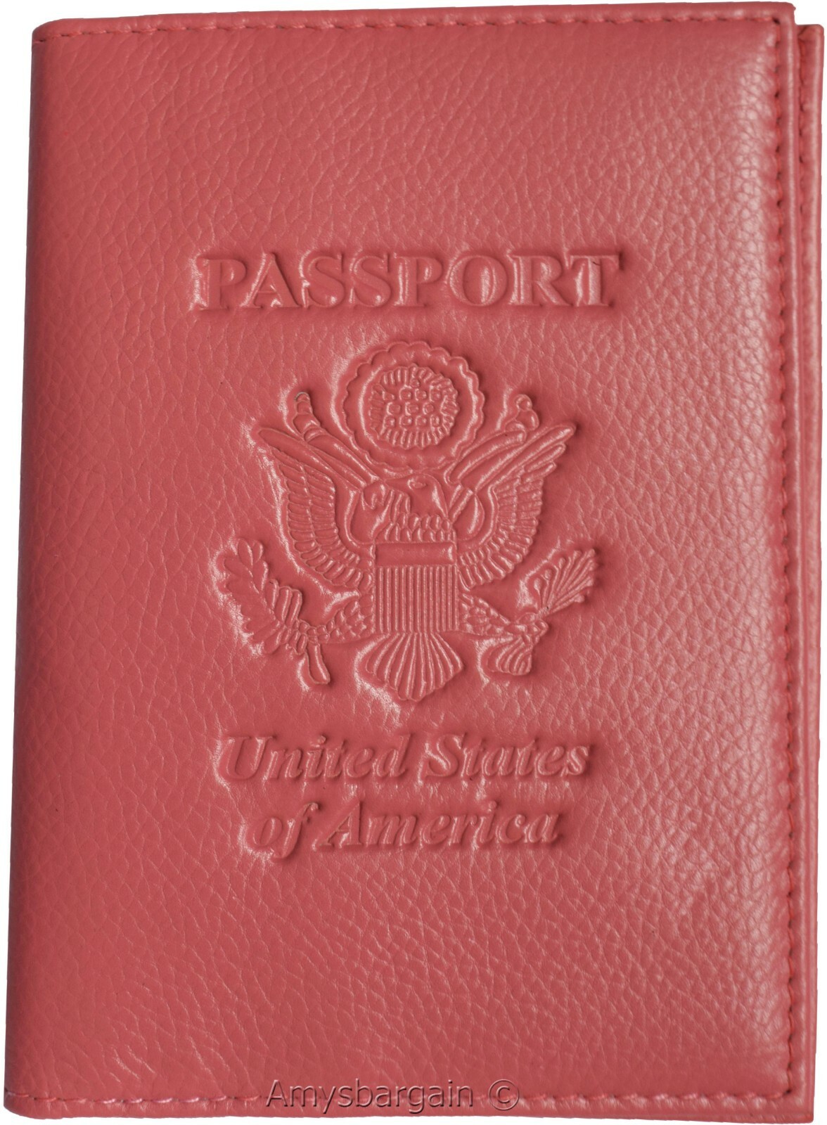 Lot of 2 passport case leather pink passport Cover wallet credit card ID holder - Image 9