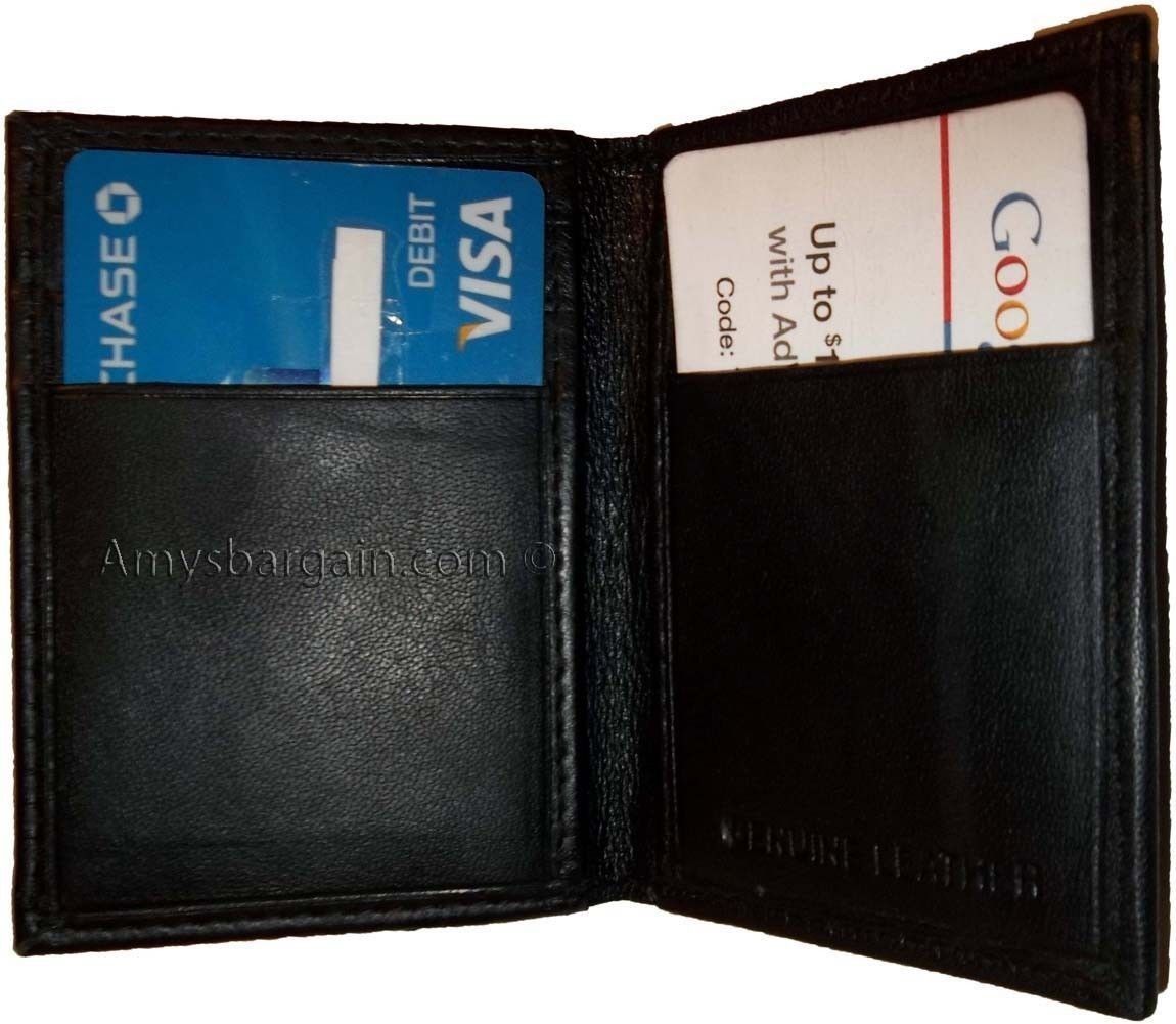 Lot of 2 women men's Leather Business Credit Card ID card Holder Sixty cards #1 - Image 4