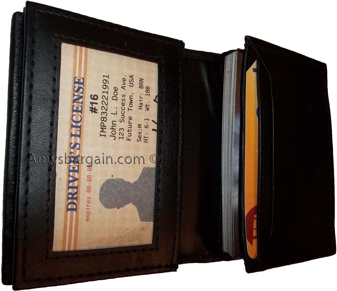 Lot of 2 women men's Leather Business Credit Card ID card Holder Sixty cards #1 - Image 5