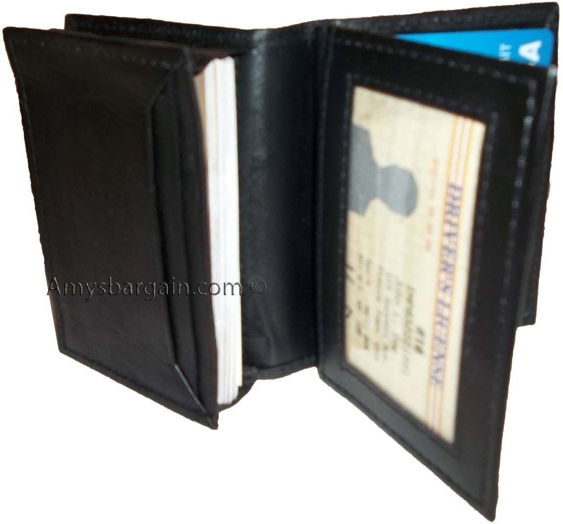 Lot of 2 women men's Leather Business Credit Card ID card Holder Sixty cards #1 - Image 7