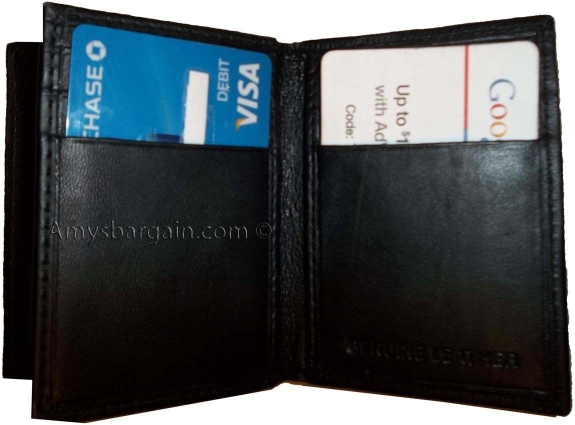 Lot of 2 women men's Leather Business Credit Card ID card Holder Sixty cards #1 - Image 10