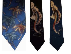 Lot of 3 Men's tie Cutter & Buck Designer Silk Men's Tie Neck Wear Made in USA