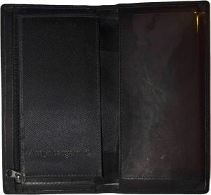 Lot of 3 New Black Leather checkbook wallet 14 credit card change purse ID BNWT - Image 10