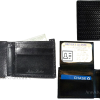 Lot of 3 New Lizard Skin Printed Leather Man's Black billfold wallet 6 cards ID