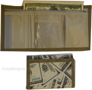 Lot of 3 New men's Trifold wallet, zip billfold wallet. 3 pocket man's wallet BN - Image 8