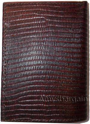 Lot of 3 men's Lizard skin Printed Leather wallet Man's Brown Trifold wallet BN. - Image 7
