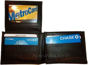 Lot of 4 Man's Bi fold Leather Wallets 12 Credit Cards 2 IDs 2 Bill pockets BN - Image 7