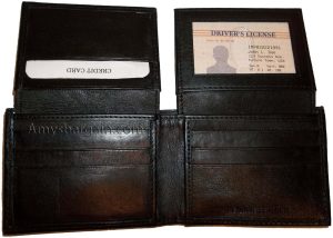 Lot of 4 Men's Bifold Leather Wallet 12 Credit Card slots 2 ID 2 Bill Pockets - Image 11