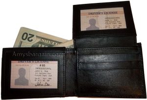 Lot of 4 Men's Bifold Leather Wallet 12 Credit Card slots 2 ID 2 Bill Pockets - Image 6