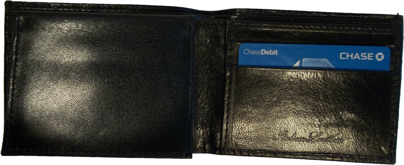 Lot of 4 New Crocodile Skin Printed Leather man's bi fold wallet 6 cards ID BNWT - Image 12