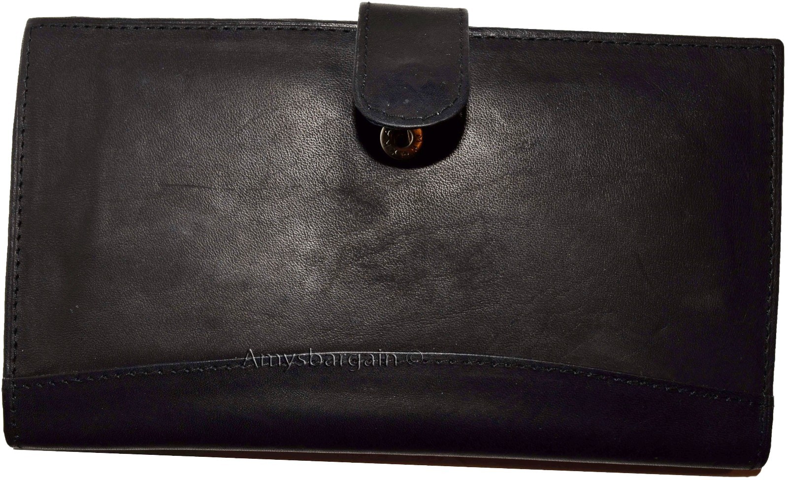 Lot of 4 leather checkbook cover Black credit card ID wallet 19 Cards Brand New - Image 3