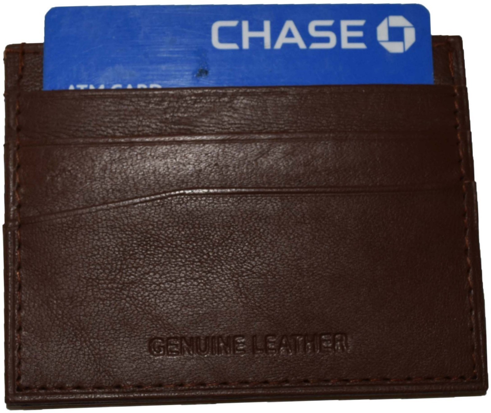 Lot of 4 new leather business card case 7 credit card ID card Tan card case - Image 13