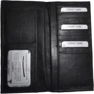 Lot of 5 Women/Men's Leather Checkbook Wallet Black Unbranded wallet card case - Image 6