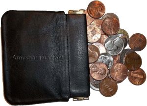Lot of 6 New Leather Squeeze change purse metal framed squeeze Coin Change Case - Image 6