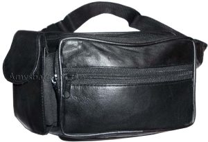 Lot of 6 New Leather waist pouches. waist bag, leather bag, Black Fanny pack NWT - Image 3