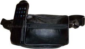 Lot of 6 New Leather waist pouches. waist bag, leather bag, Black Fanny pack NWT - Image 7