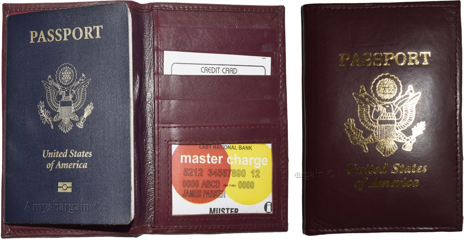 Lot of 6 New lambskin leather Passport cover. ID case credit card wallet bnwt+* - Image 13