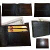 Lot of 6 New man's skinny leather Bi-fold wallet 6 bank card holder 2 bill slots