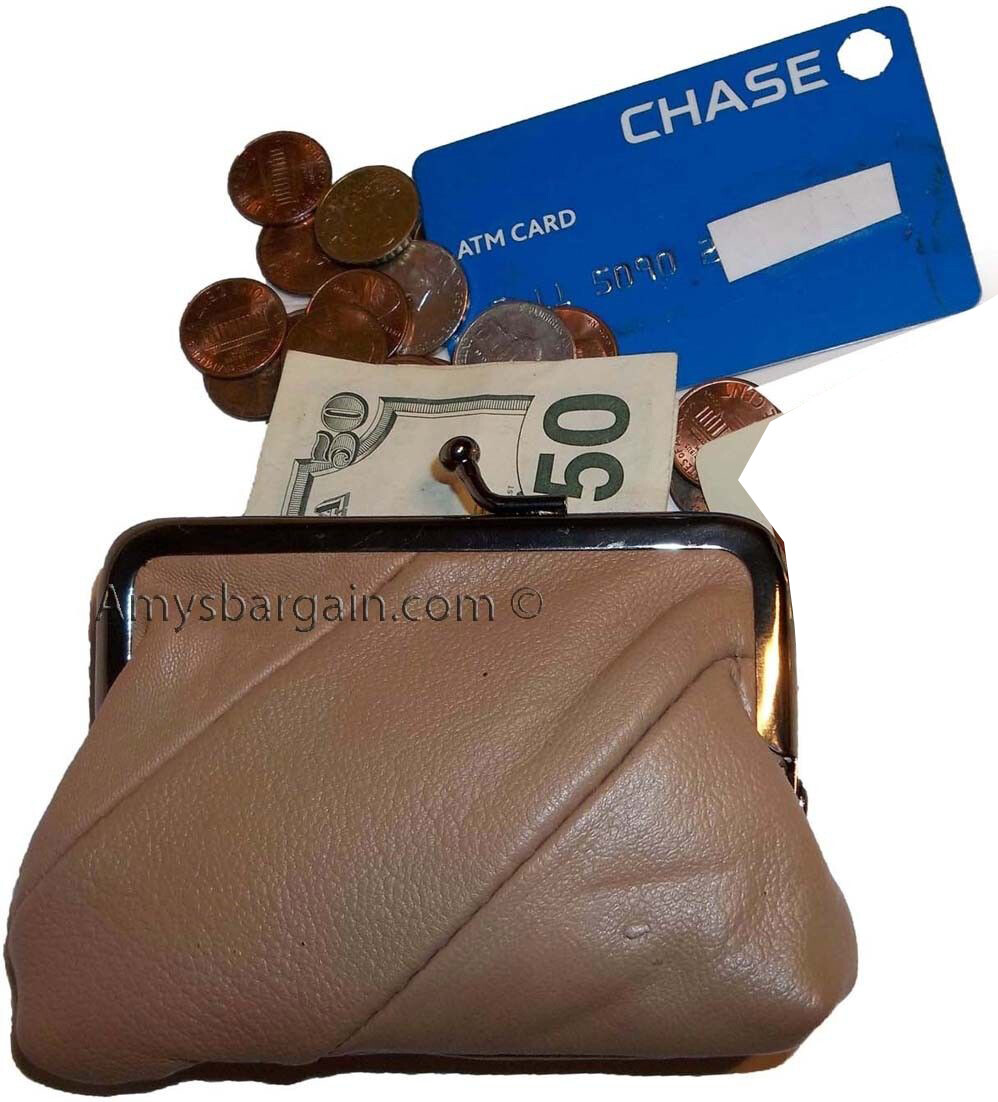 Lot of 6 new women's leather change purse coin bag wallet bag hand coin case new - Image 13