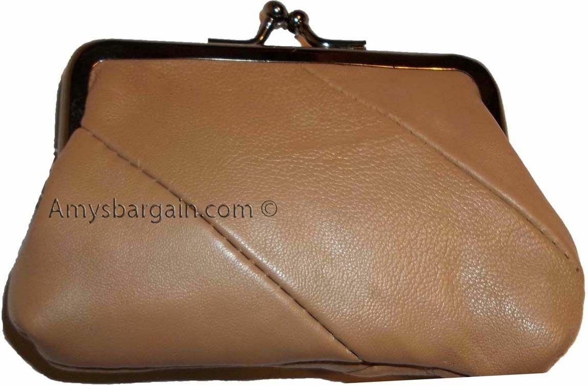 Lot of 6 new women's leather change purse coin bag wallet bag hand coin case new - Image 7