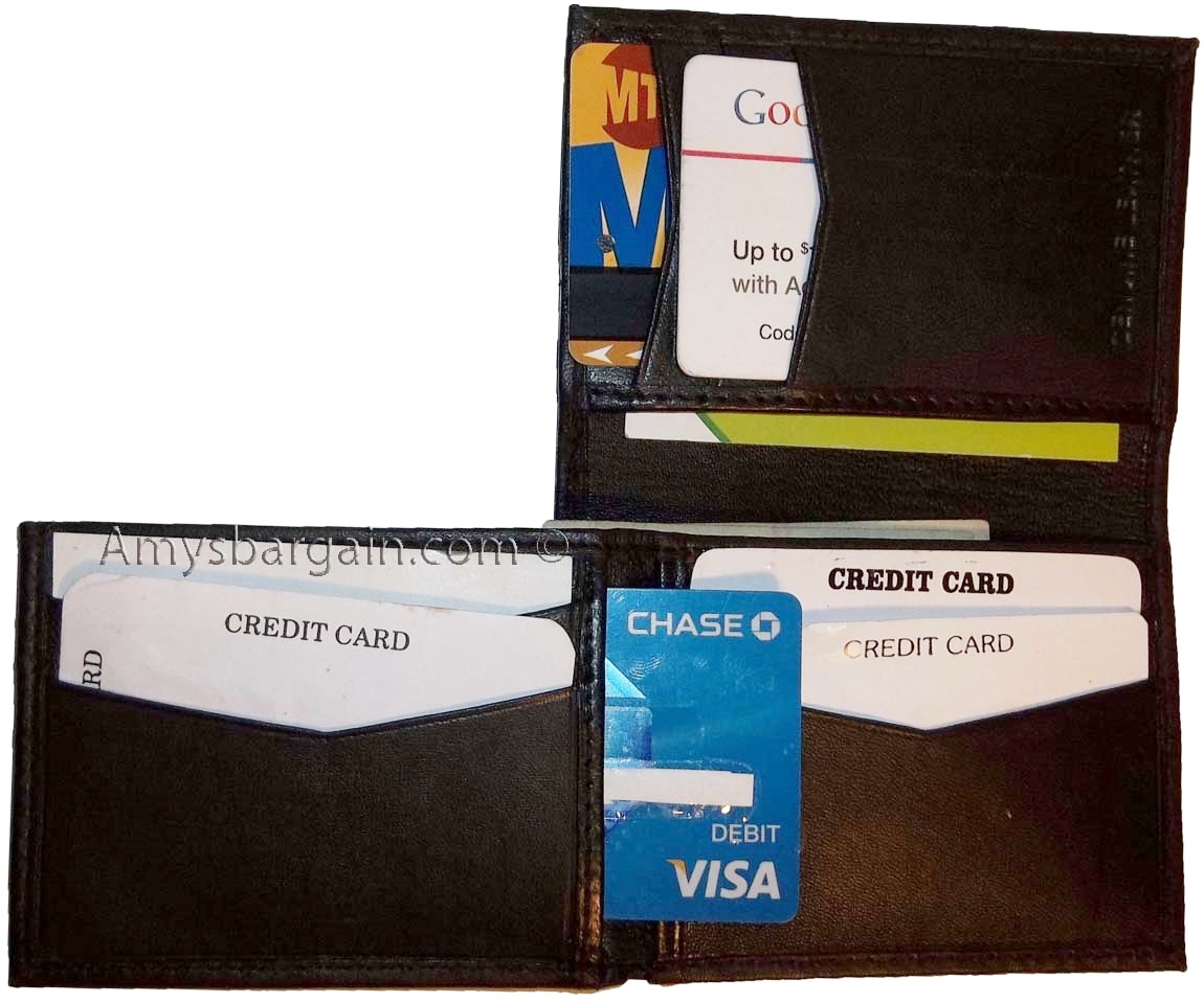 Lot of 8 Man's Wallet New Style Trifold Leather wallet ID 2 Bill slot New wallet - Image 4