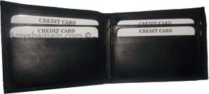 Man's wallet Lambskin Genuine Leather wallet 3 billfolds ID 6 cards slots BN - Image 3