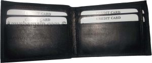 Man's wallet Lambskin Genuine Leather wallet 3 billfolds ID 6 cards slots BN - Image 4