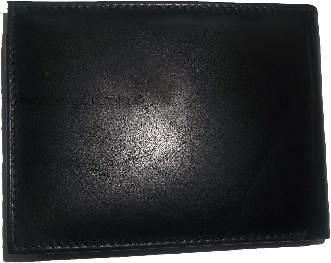 Man's wallet Lambskin Genuine Leather wallet 3 billfolds ID 6 cards slots BN - Image 9