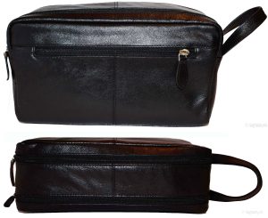 Men’s Bag Genuine leather Grooming Bag Cosmetic bag toiletry case. men’s bag
