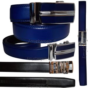 Men's Belt Auto-lock Type dress belt easy adjust men's belt track belt up 43" - Image 14