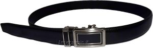 Men’s Belt Black Leather XL Automatic lock Dress / Casual belt adjustable belt - Image 5