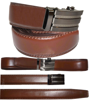 Men’s Belt (L) Leather Automatic lock Dress & Casual track belt Fashion belt
