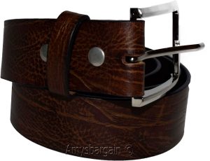 Men's Belt Size Large. Solid Leather Belt. Men's Brown Strong Solid Leather Belt - Image 5