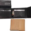 Men's Bifold Leather Wallet, Genuine Leather Billfold Men's Wallet, New Lot of 2